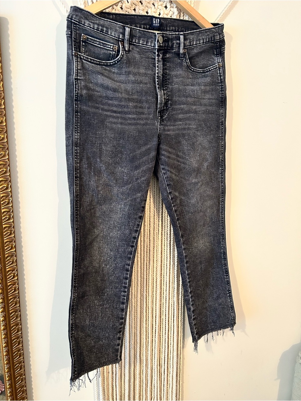 GAP Women’s Black Washed Cigarette Jeans